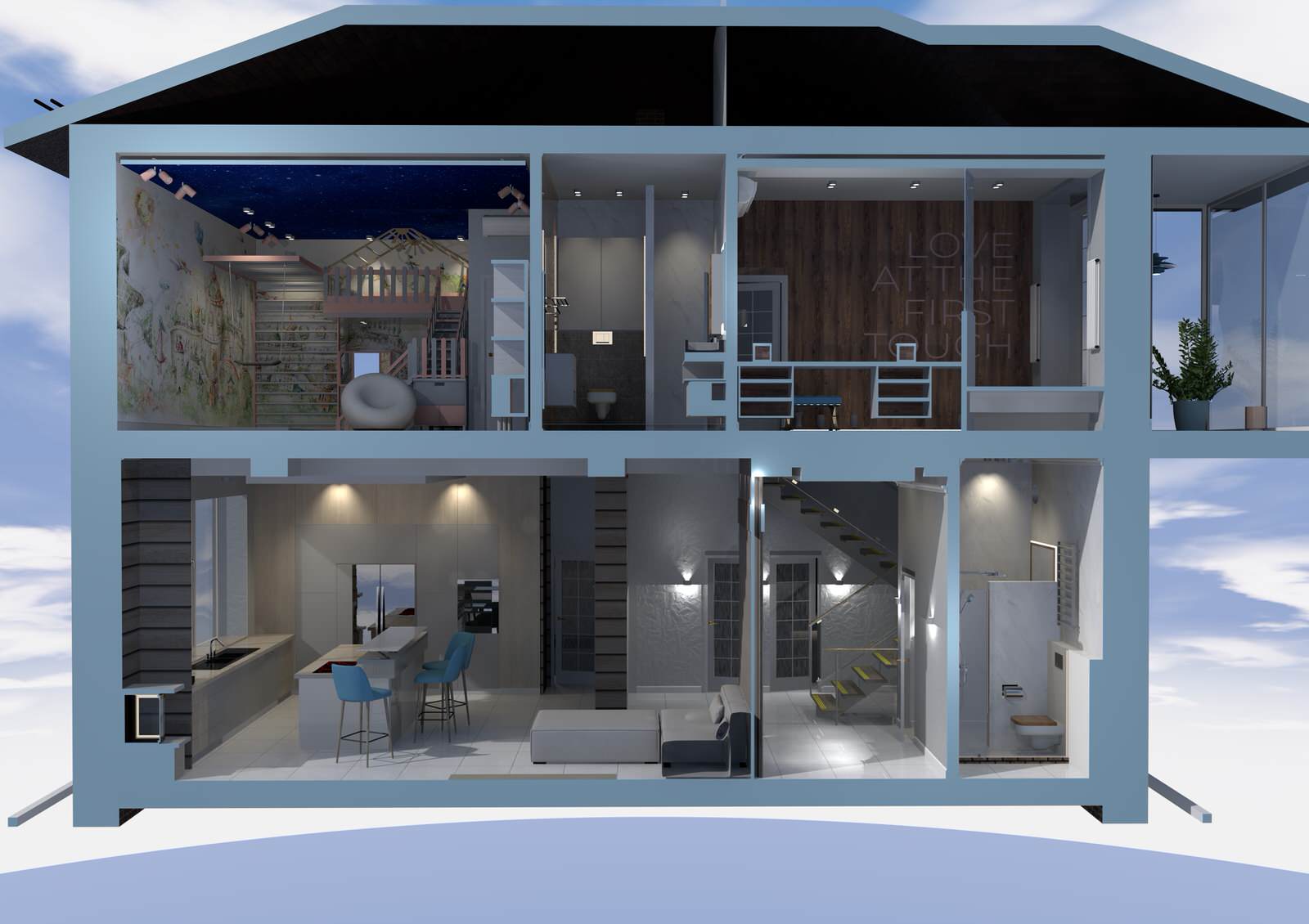 Дизайн проект: Дом мечты в Новом Царицыно, 2020 г.