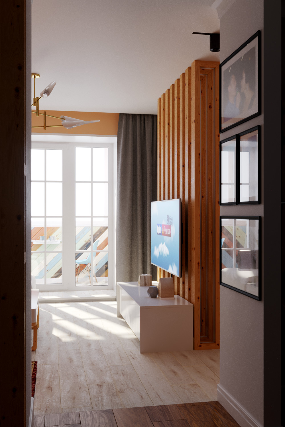 Дизайн-проект квартиры в стиле "эклектика"