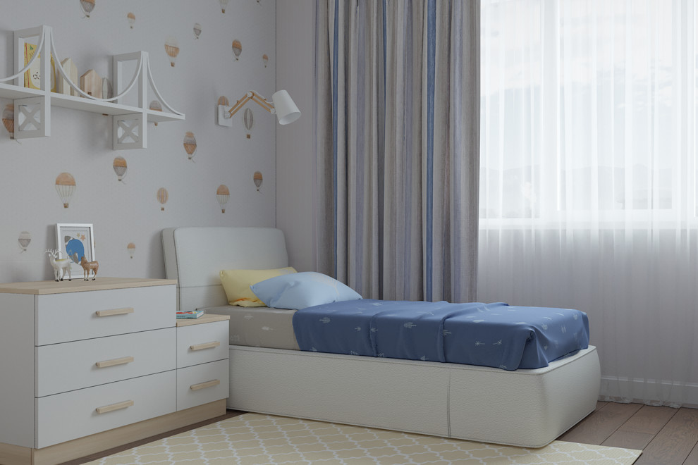 Комната для школьника с воздушными шарами