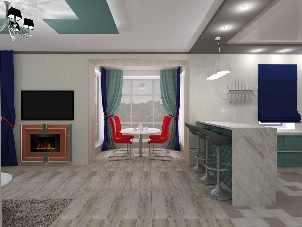 Кухня гостиная