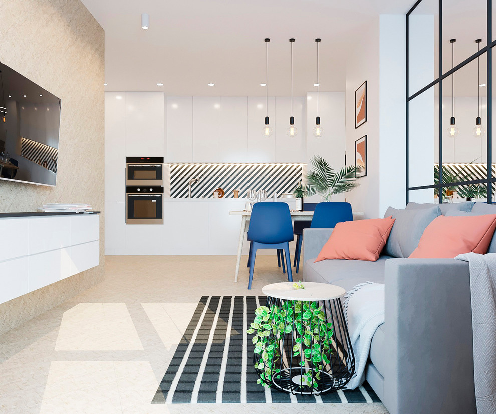 Трехкомнатная студия