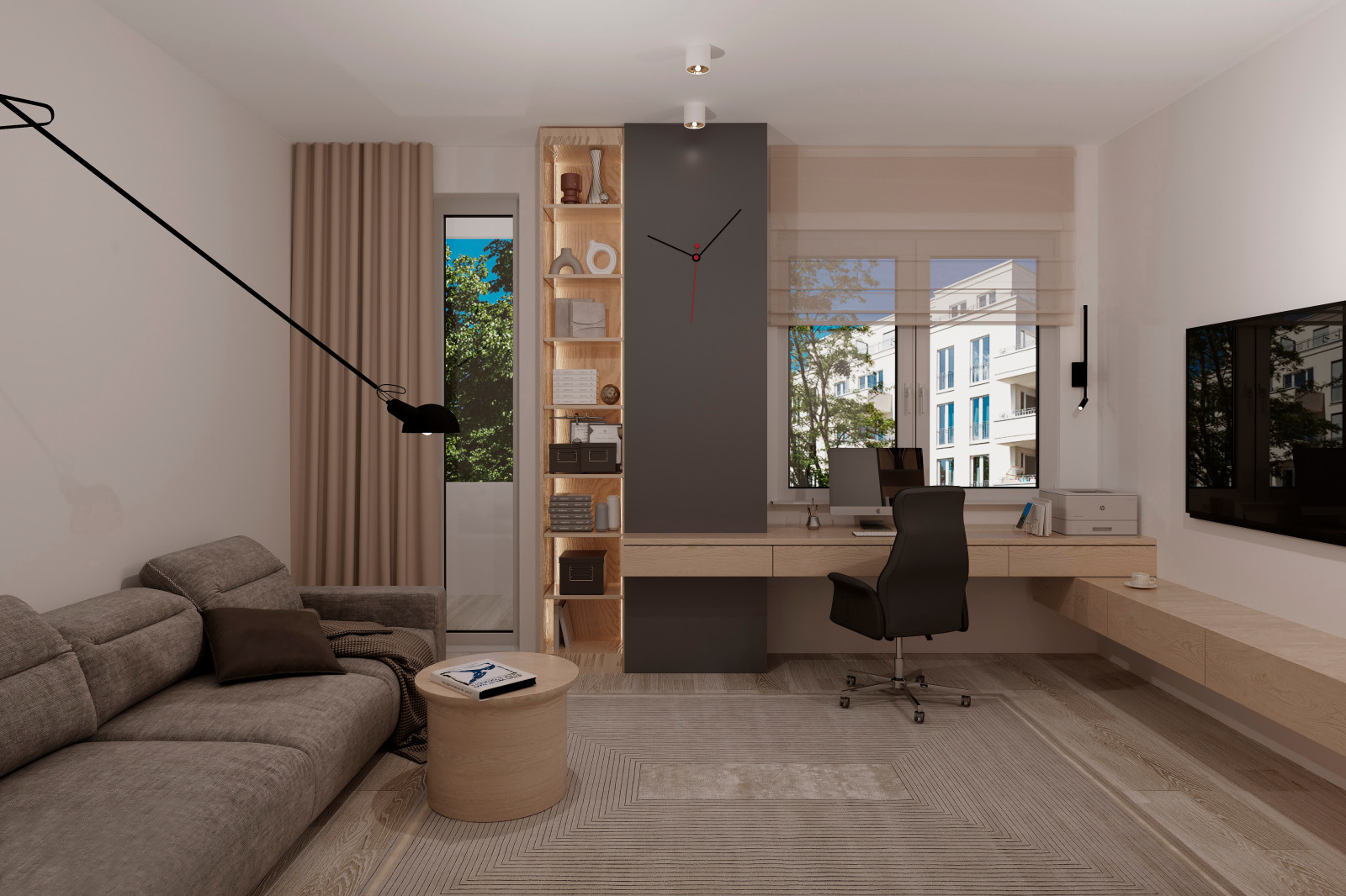 Siebenzimmerwohnung in Berlin, im skandinavischen Stil.