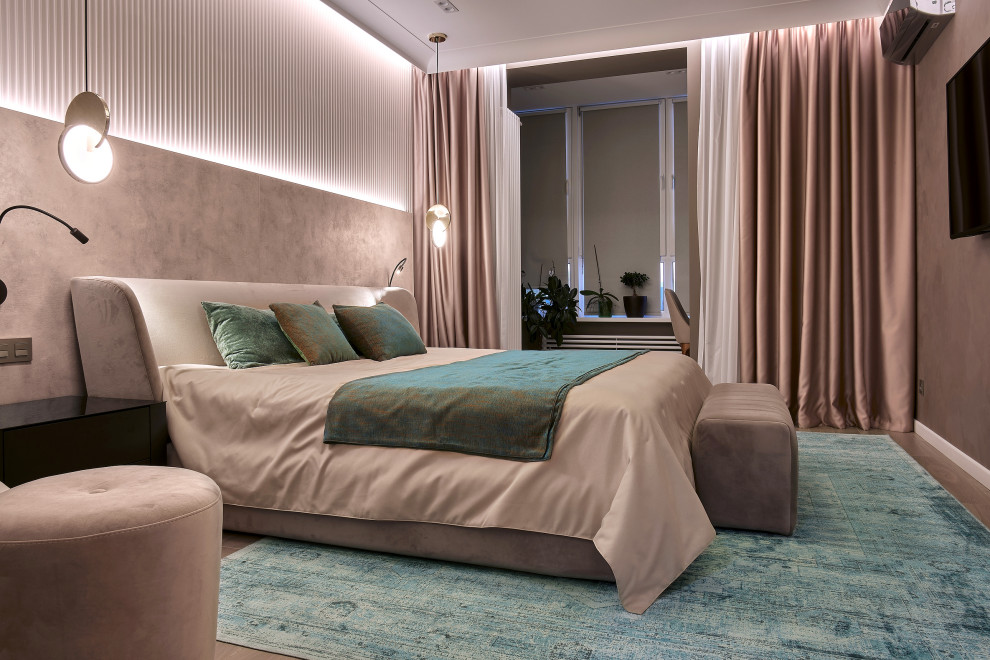 Спальня-гардеробная 32 кв.м. 2022 г. Фото.