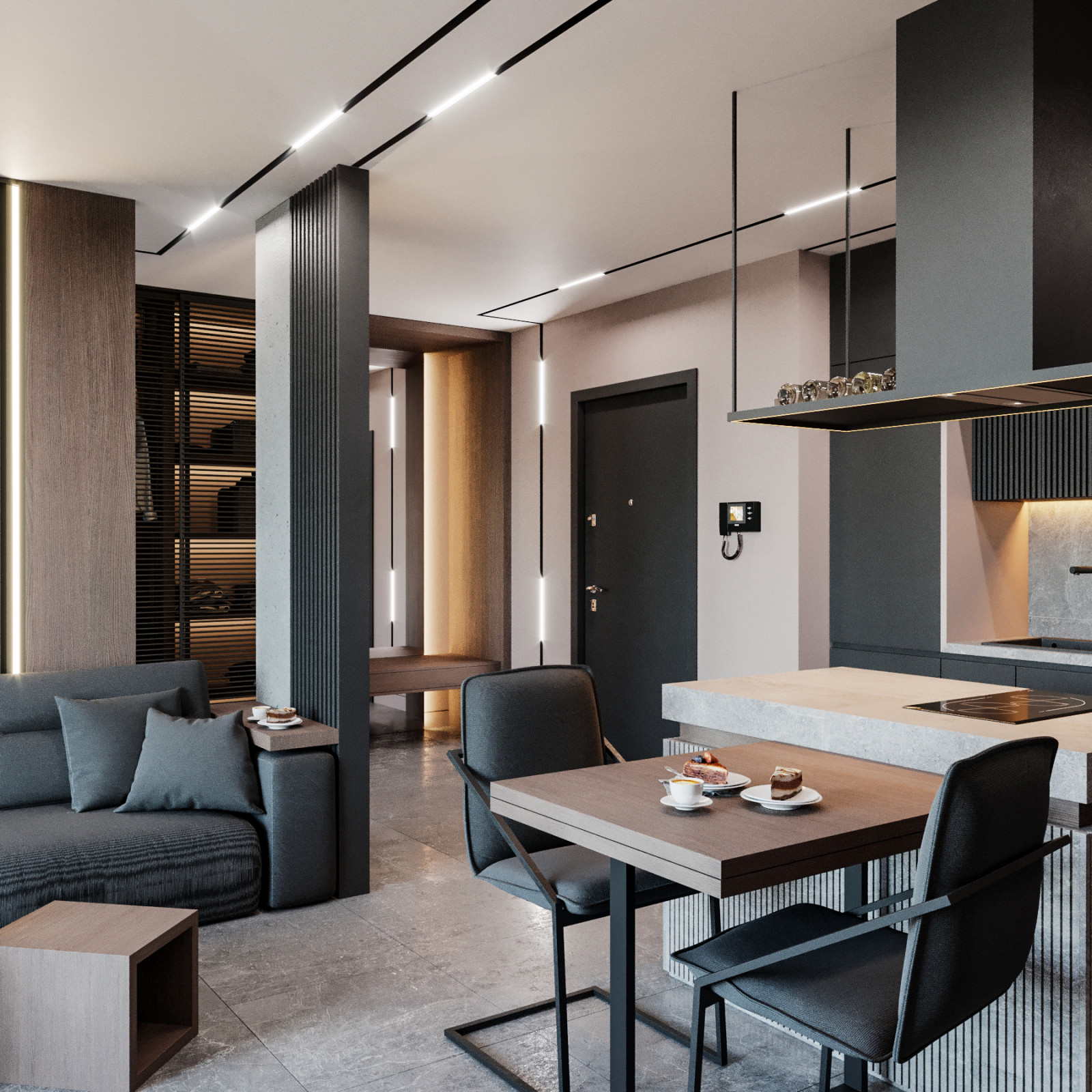 Квартира 80 м2 в современном стиле