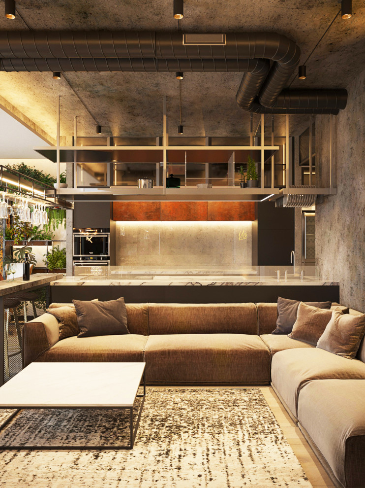 Квартира с мотоциклом.