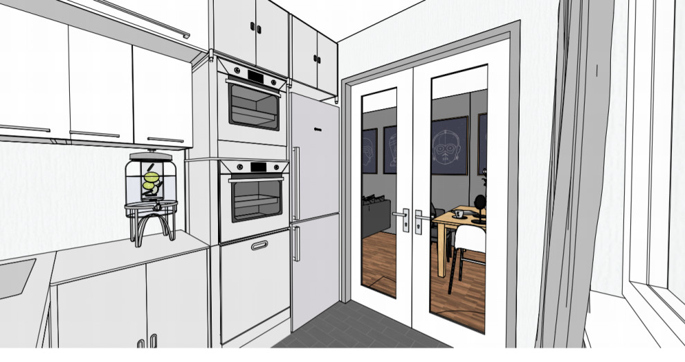 Скетч кухни, выход