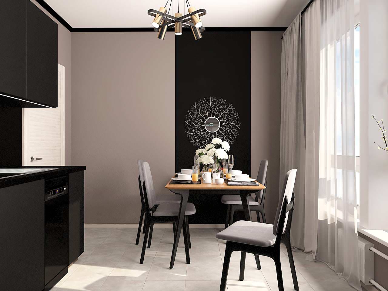 Двухкомнатная. Стены+мебель. Москва