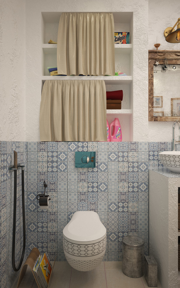 Turquoise interior design - 3D visualization