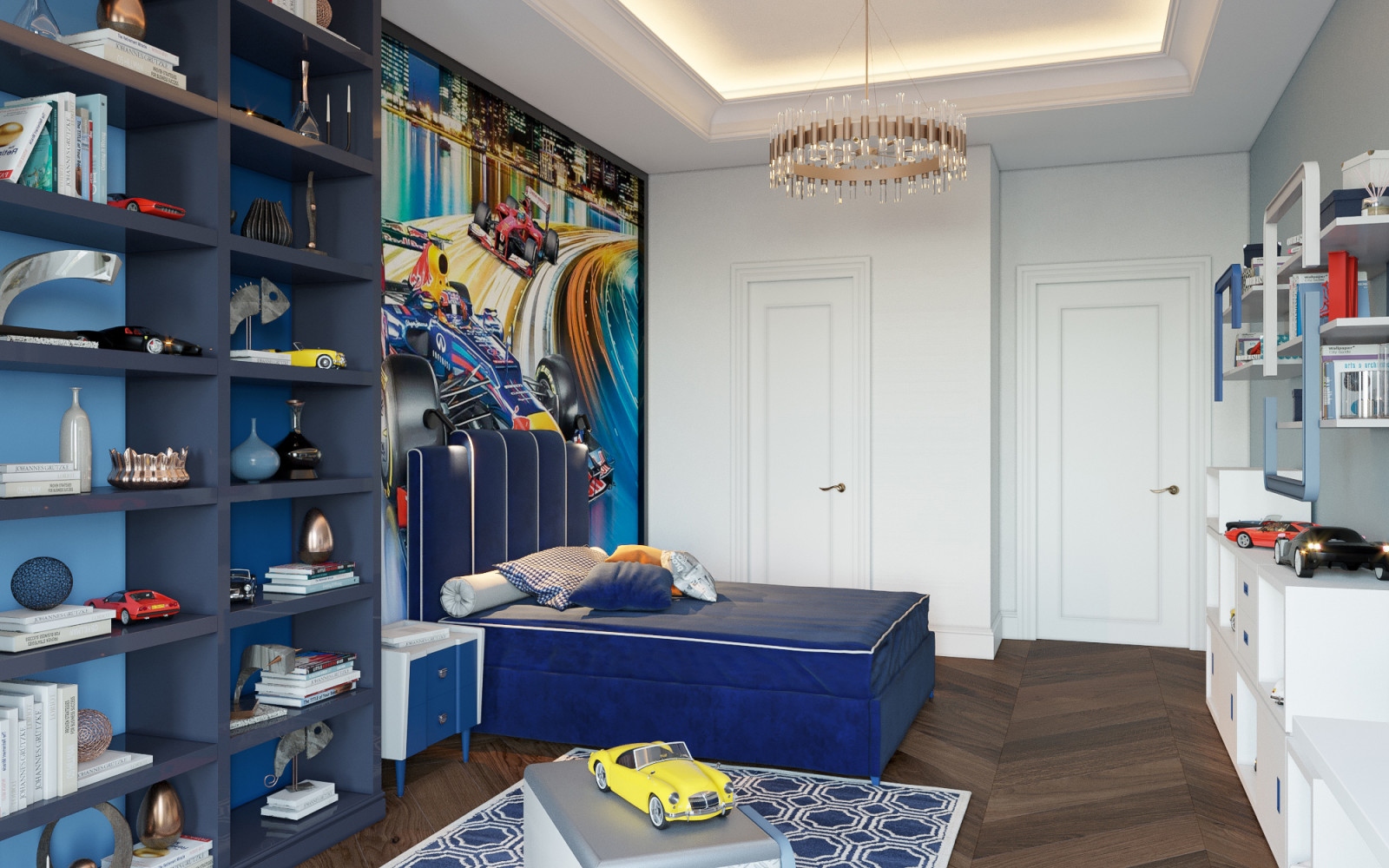 Квартира в ЖК Садовые кварталы в стиле современная классика в белых тонах