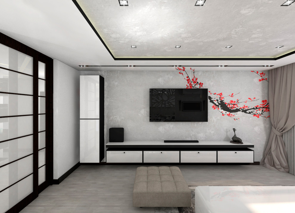 Современный интерьер с японскими мотивами