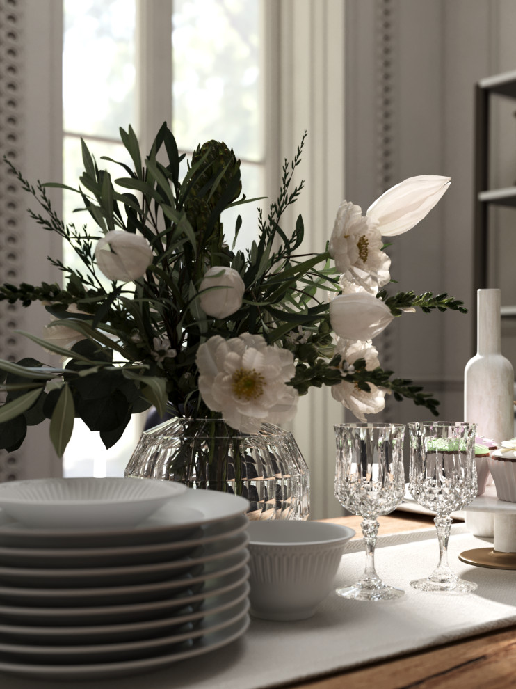 Modern luxury dining room