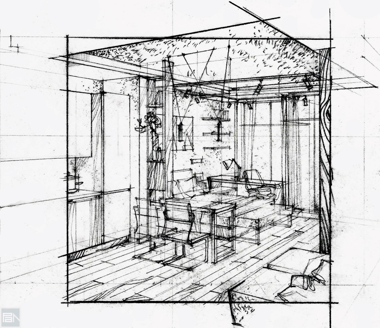 Дизайн-проект квартиры-студии в ЖК Лайнер