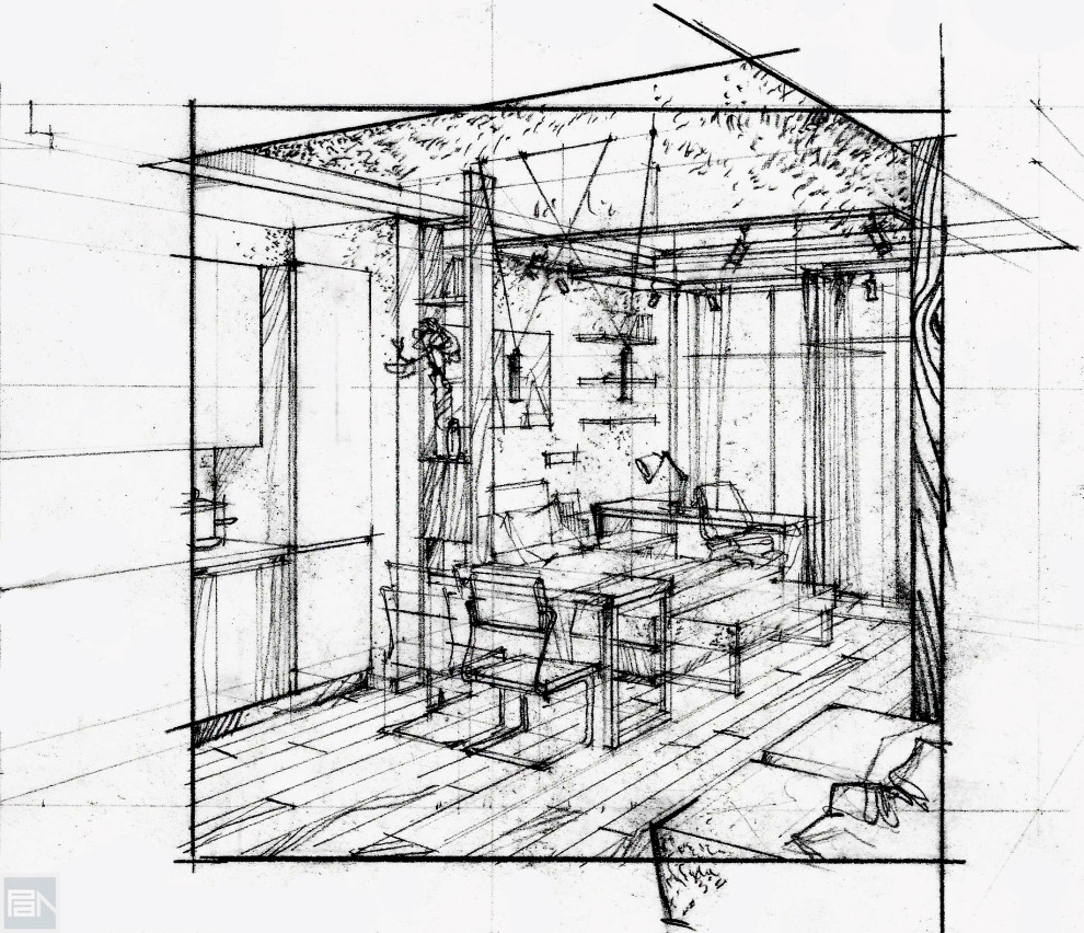 Дизайн-проект квартиры-студии в ЖК Лайнер