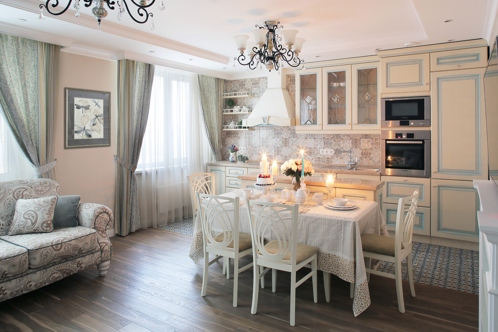 Уютная классика в квартире 65 м кв