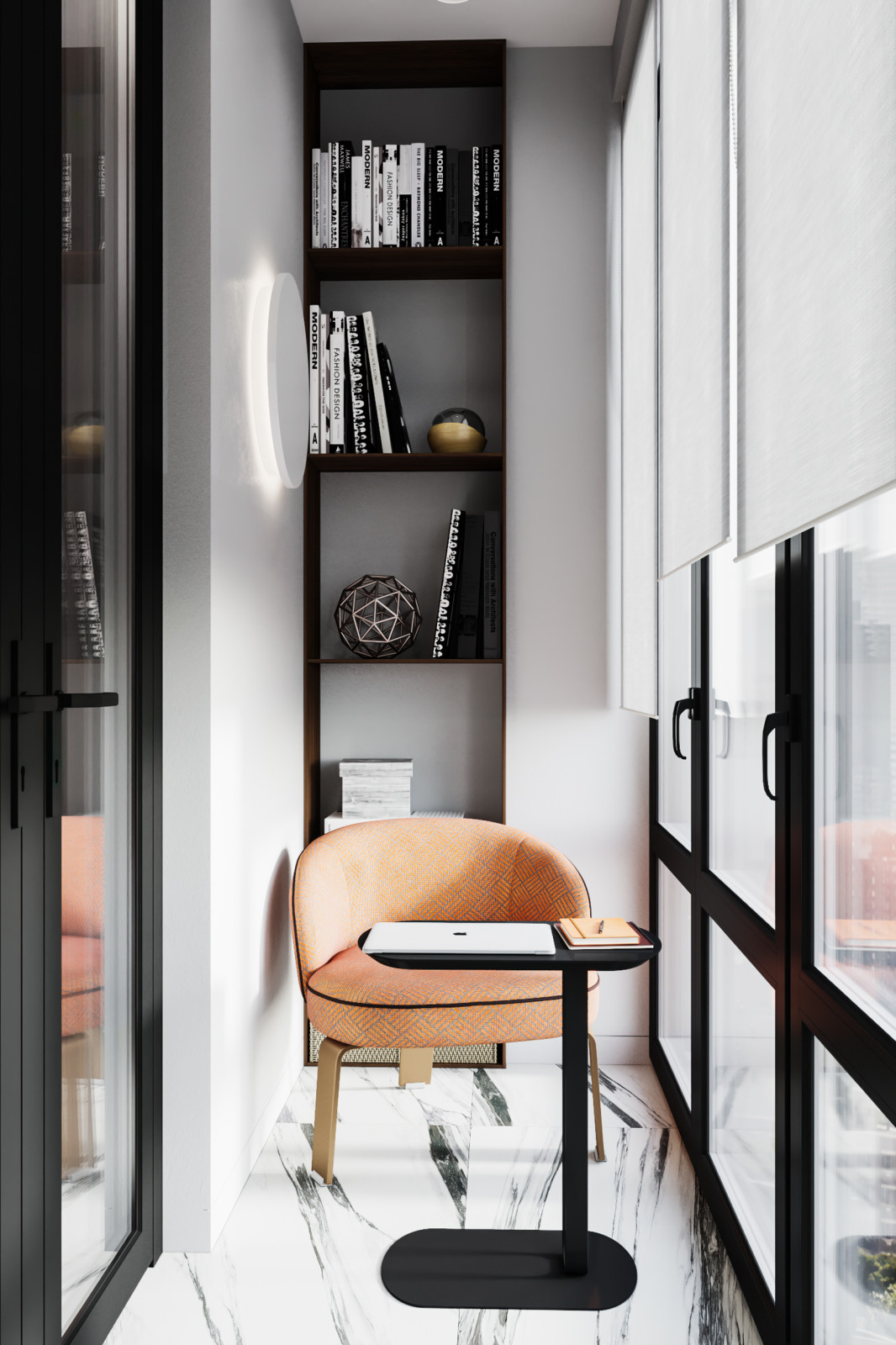 Шоколадно-кофейная квартира для семьи с ребенком в ЖК 1147