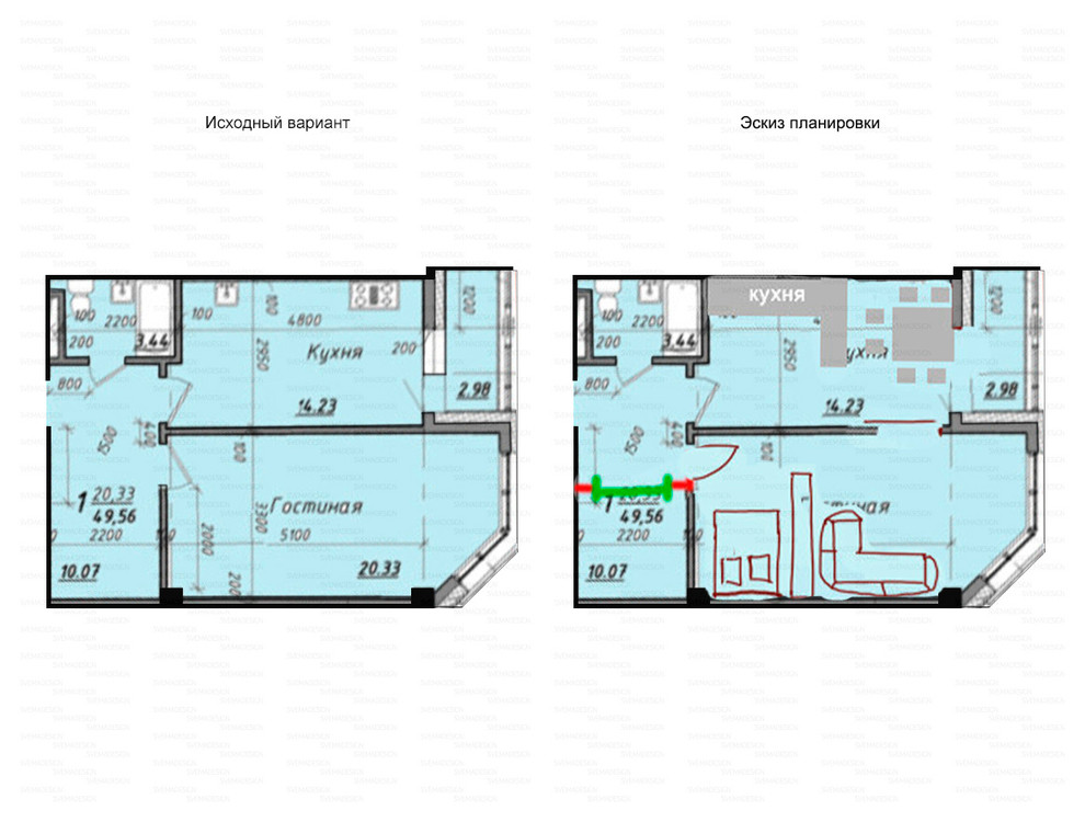 Идеи перепланировки для многокомнатных квартир