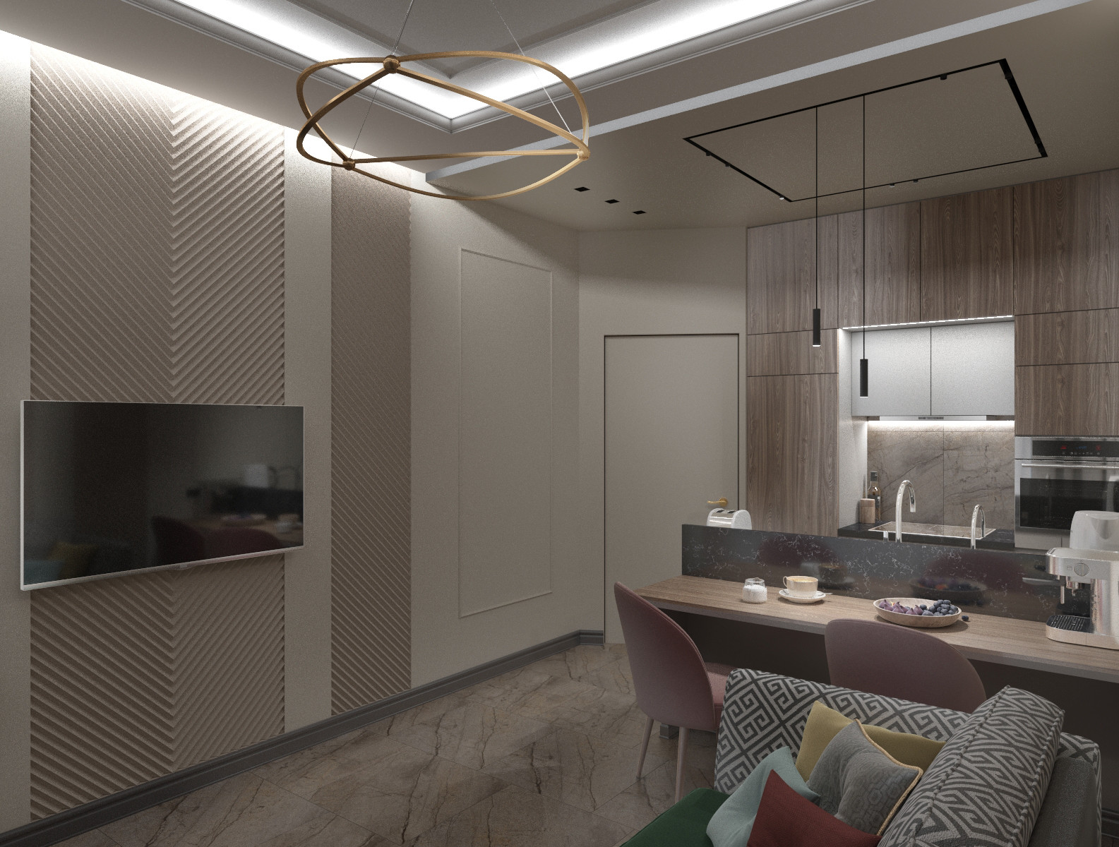 Квартира в доме ар-деко