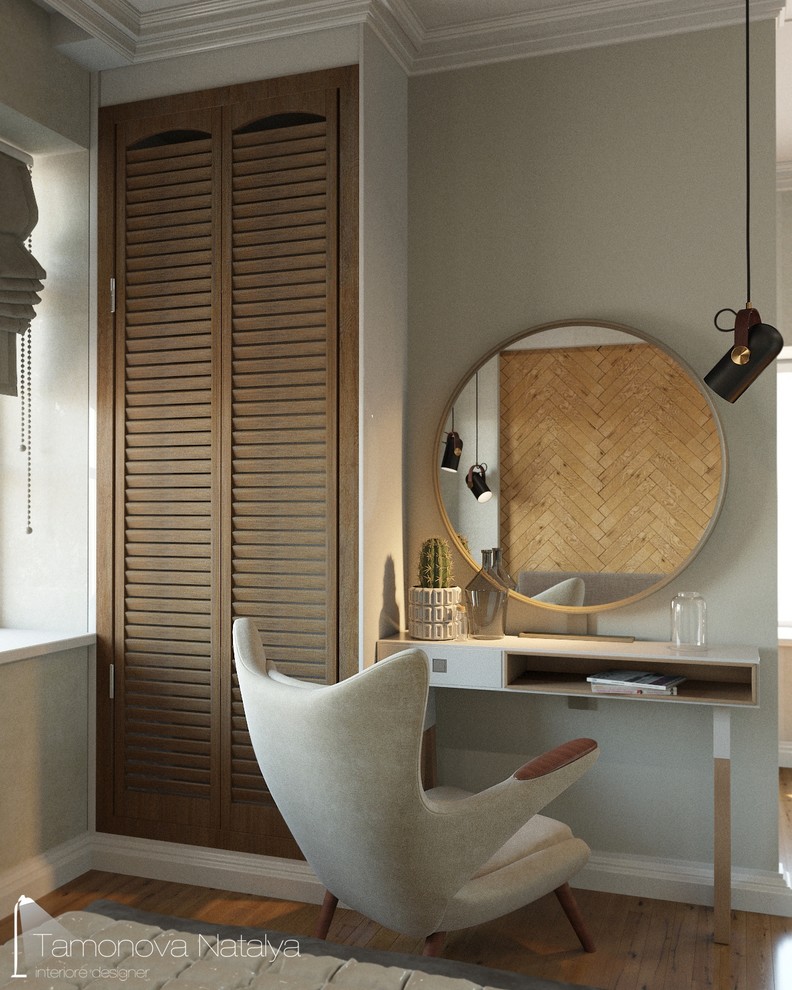 Спальня в скандинавскои стиле