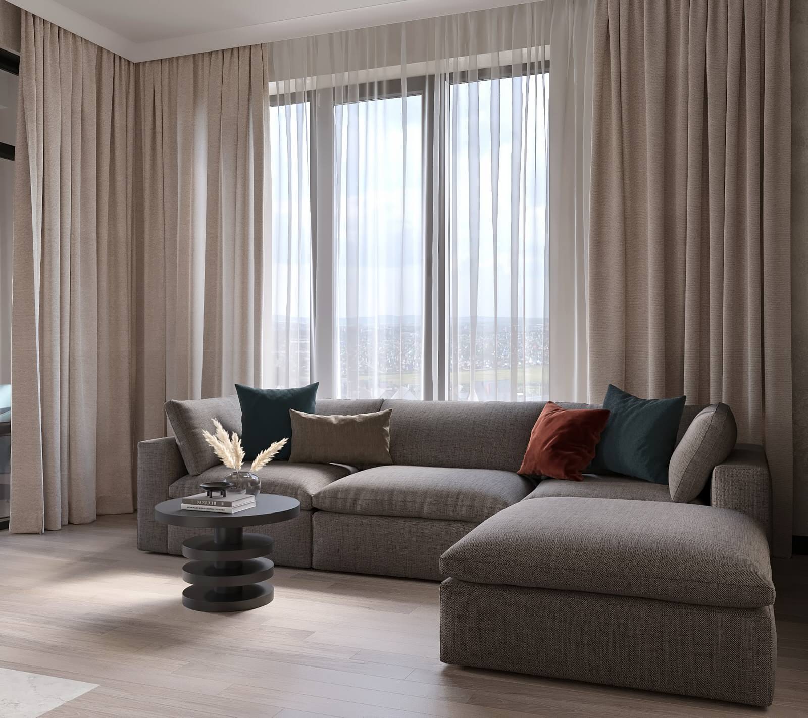 ЖК Серебряный Парк. Кухня-гостиная