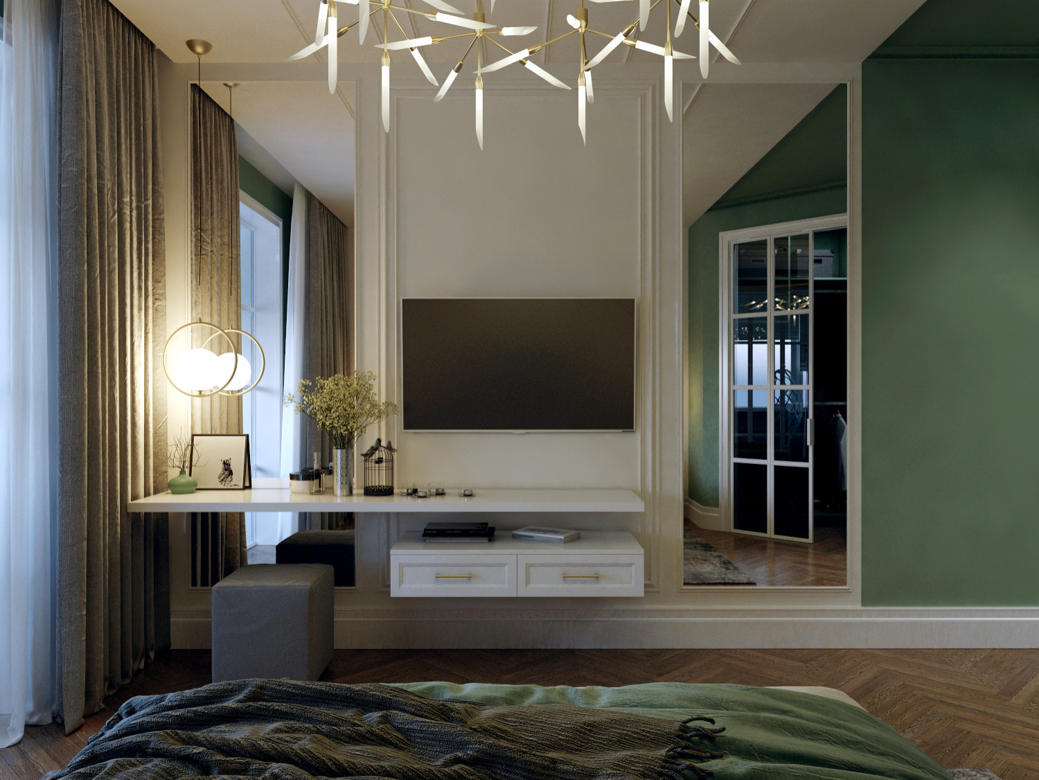 1901 - современная спальня