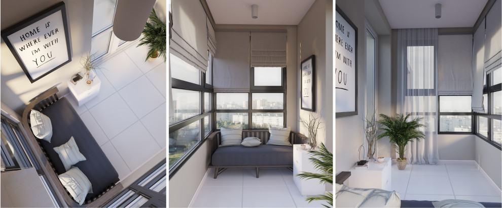 Обложка проекта: Квартира для молодой семьи.  Санкт-Петербург, Комендантский, 58.