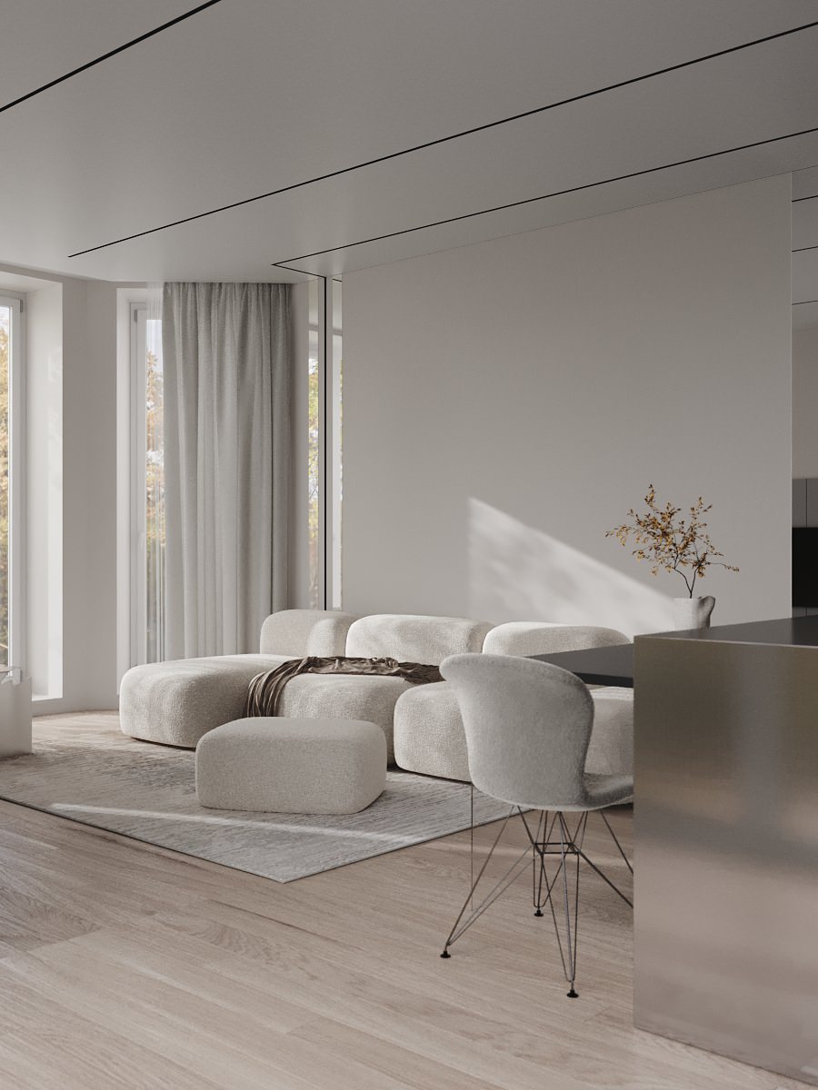 Частный дом в п. Южный с стиле минимализм