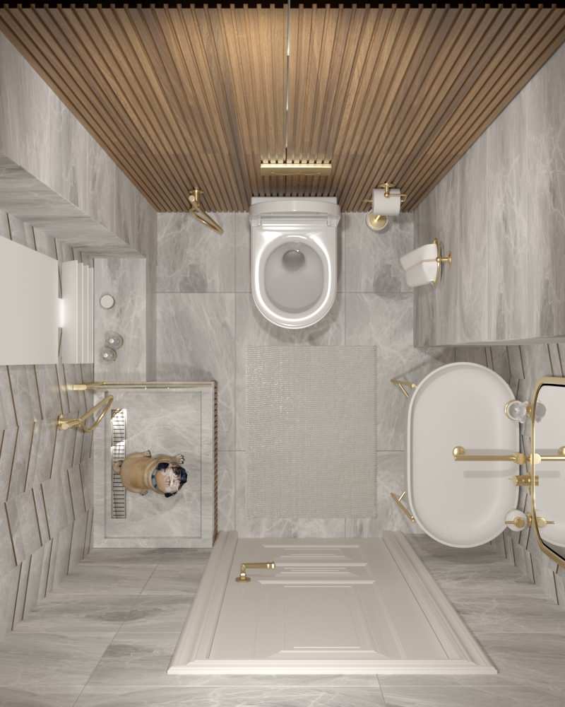 Гостевой санузел с лапомойкой