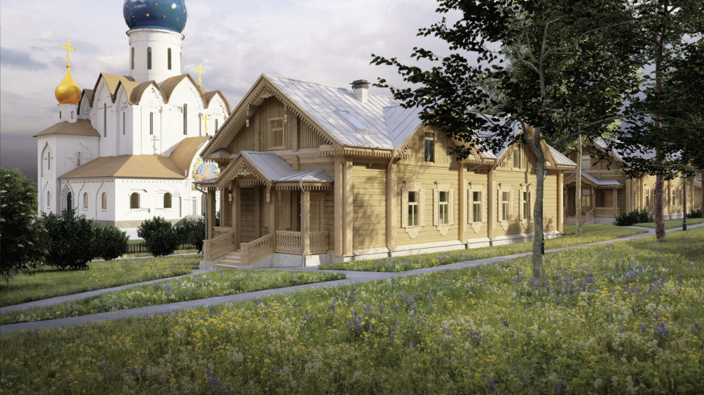 Храм Успения Пресвятой Богородицы и объекты внешней инфраструктуры Мужского мона