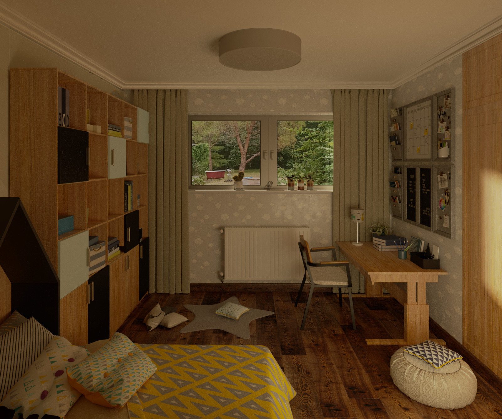 Обложка проекта: дизайн-проект 2-го этажа дома во Франции