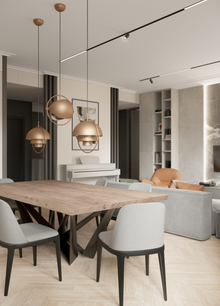 Современная кухня-гостиная