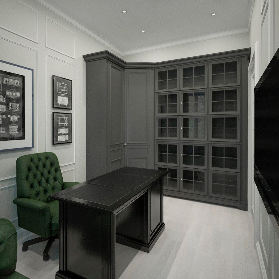 Современная классика - первый этаж коттеджа