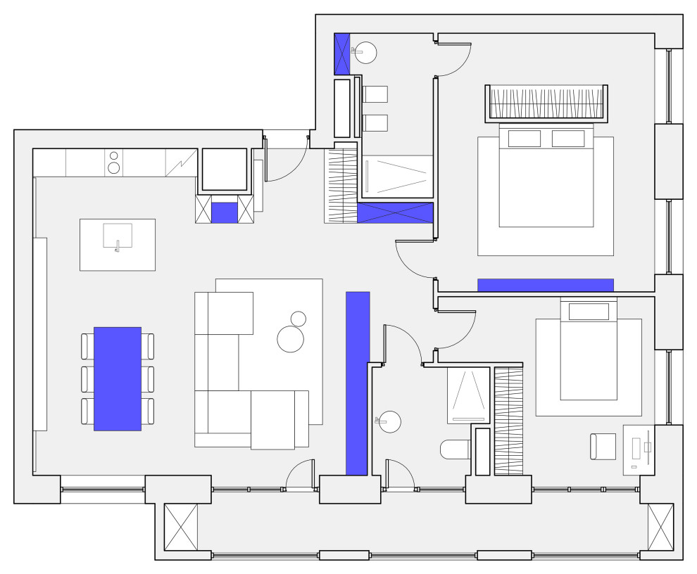 Интерьер гостиной
