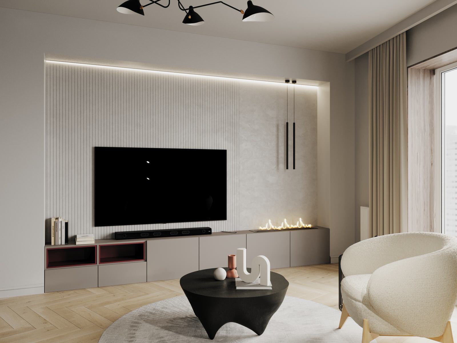 Уютный цветной интерьер