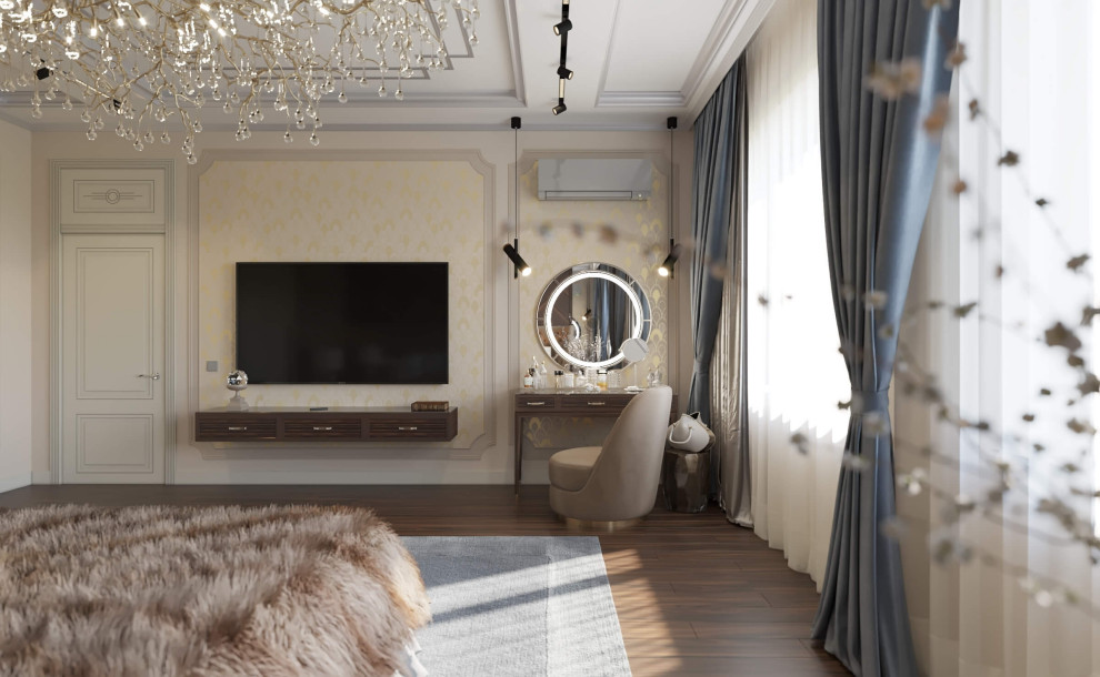 Дизайн интерьера одноэтажного жилого дома в стиле арт-деко