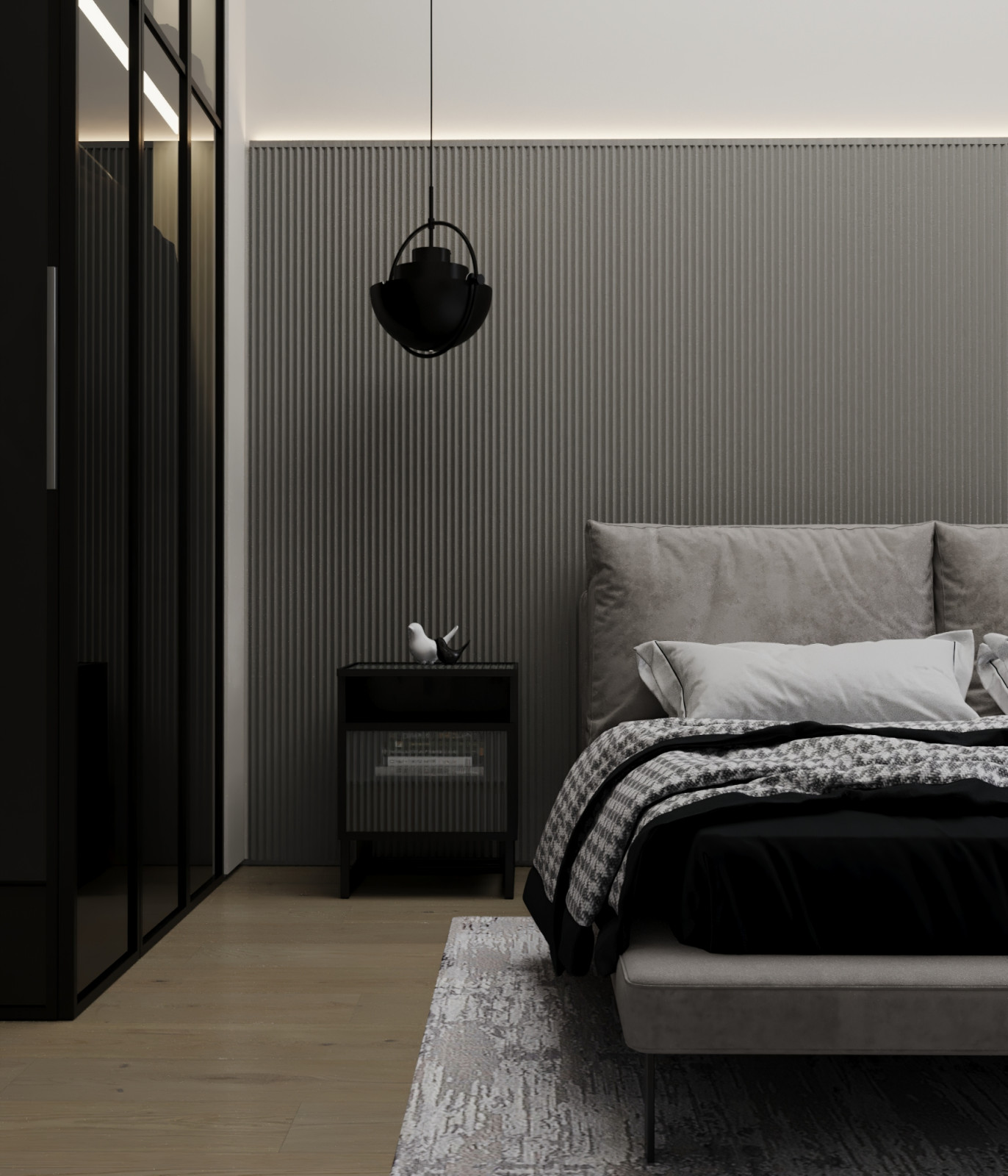 Квартира в серых тонах