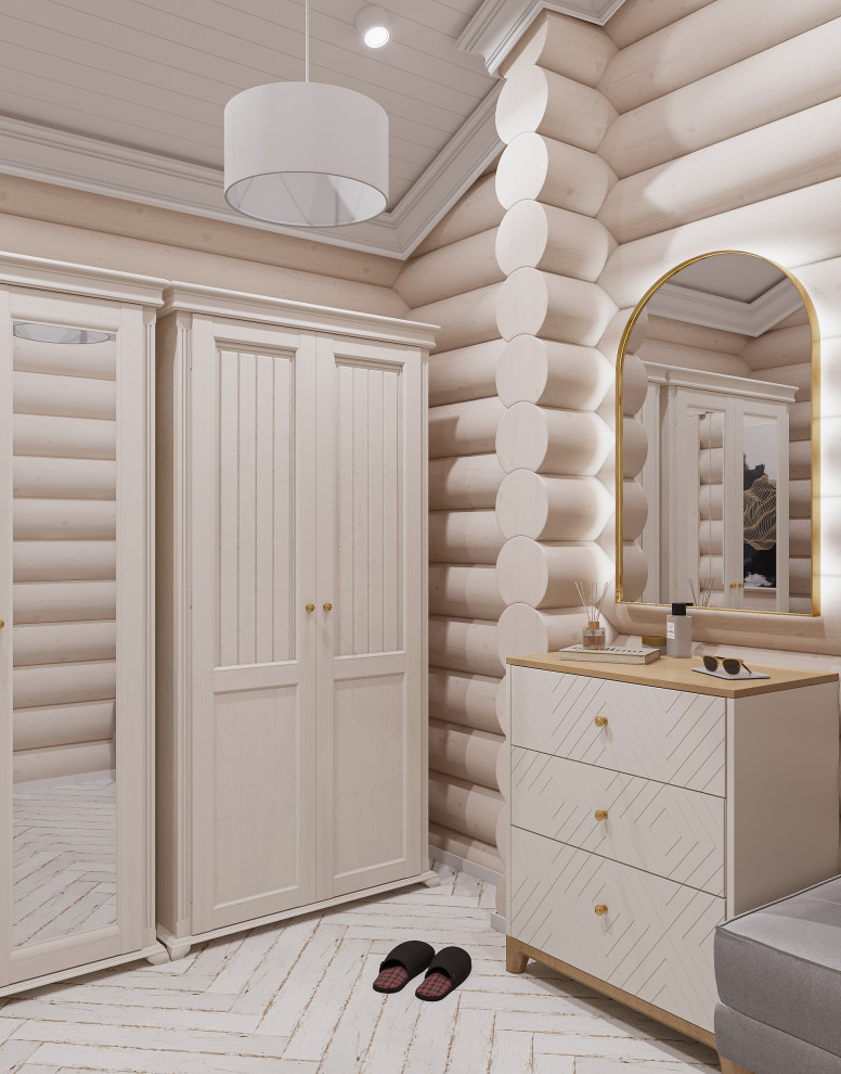 Авторский дом из бревна 135 м² для семьи с двумя детьми в КП Золотые Сосны