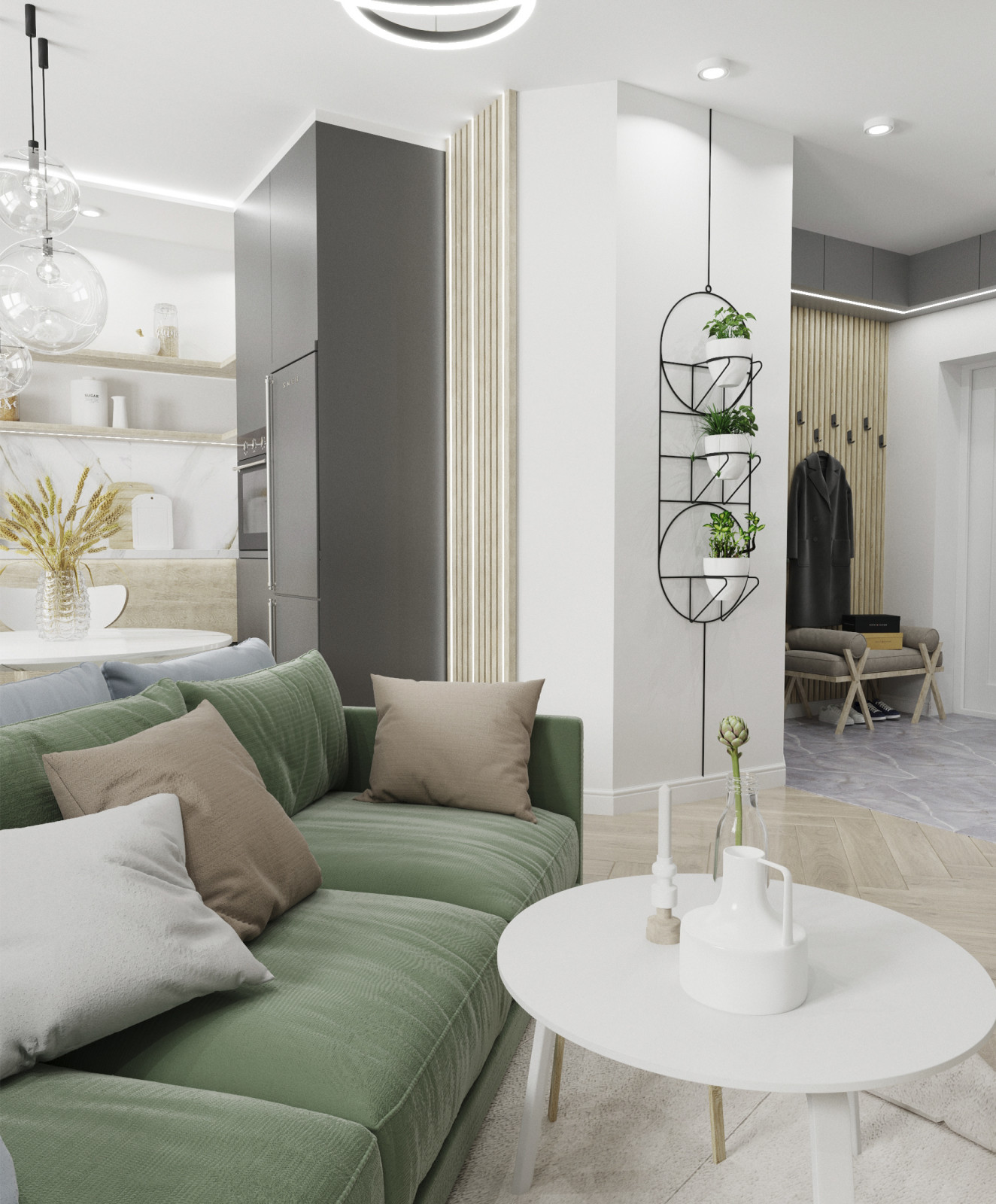 Дизайн-проект 2-х комнатной квартиры