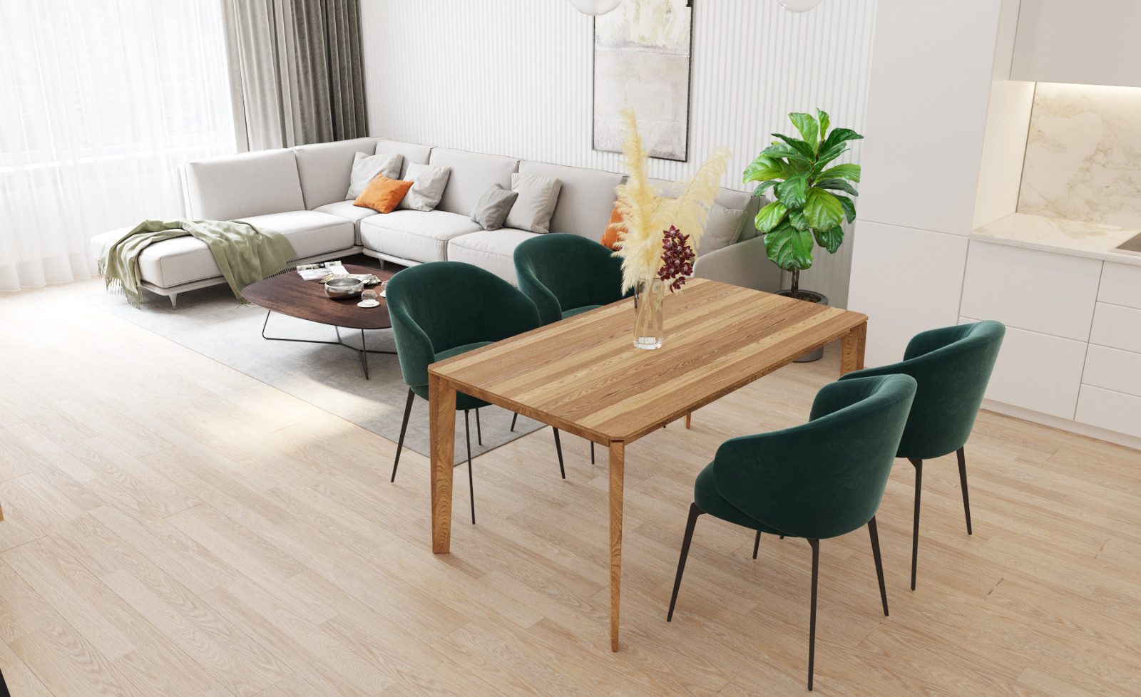 Квартира с изумрудным акцентом