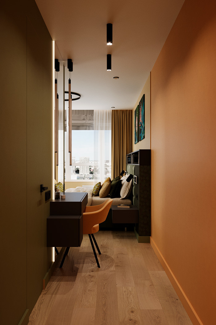 Евро трехкомнатная квартира в современном стиле ЖК Атмосфера