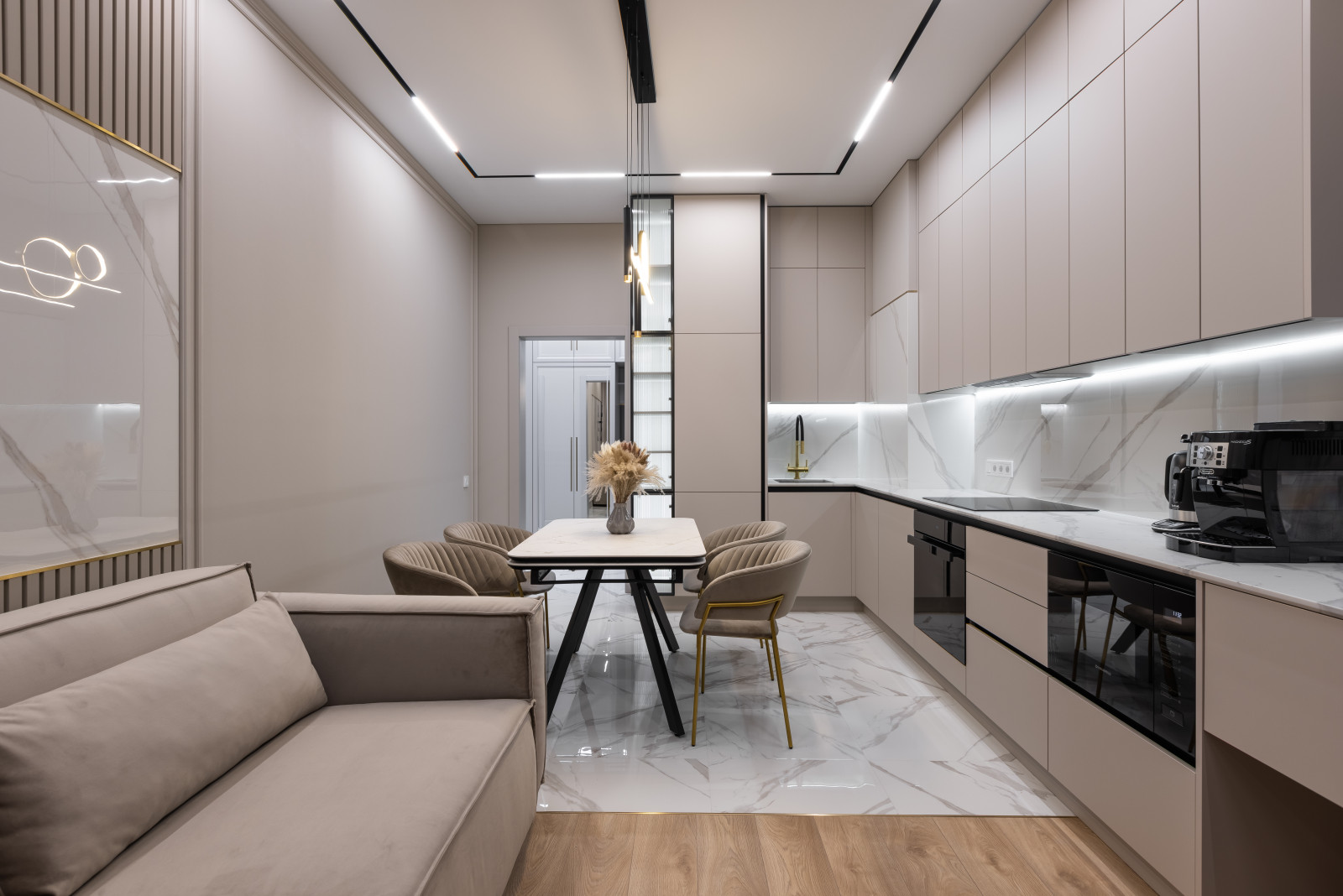 Светлая квартира в цвете кашемир