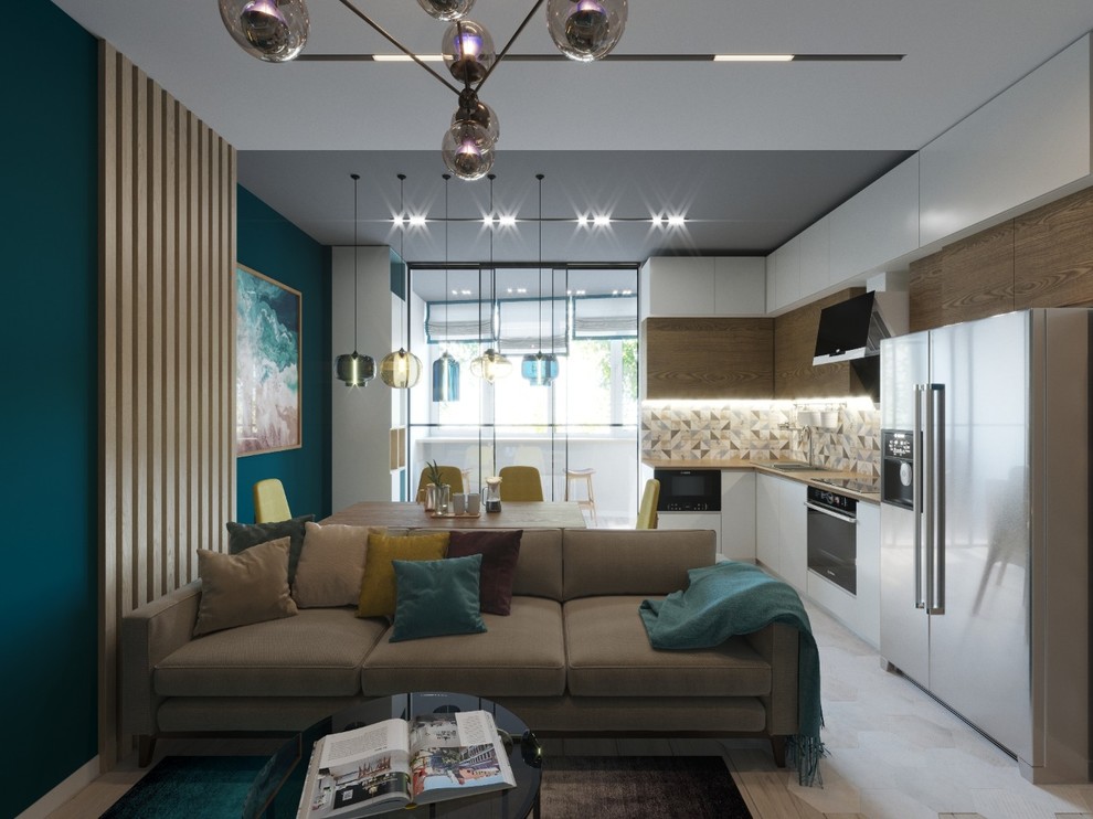 Дизайн интерьера гостиной для квартиры по ул.Садовая