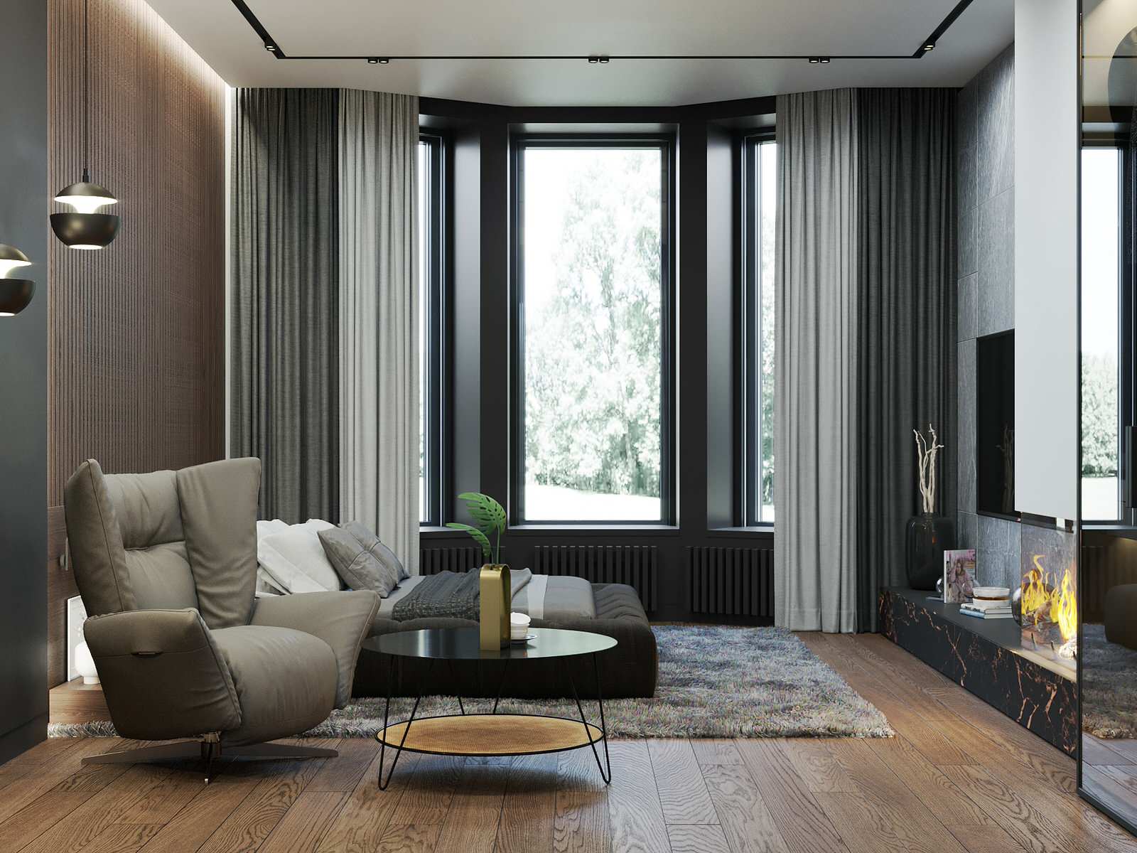 Дизайн интерьера загородного дома д. Никульское