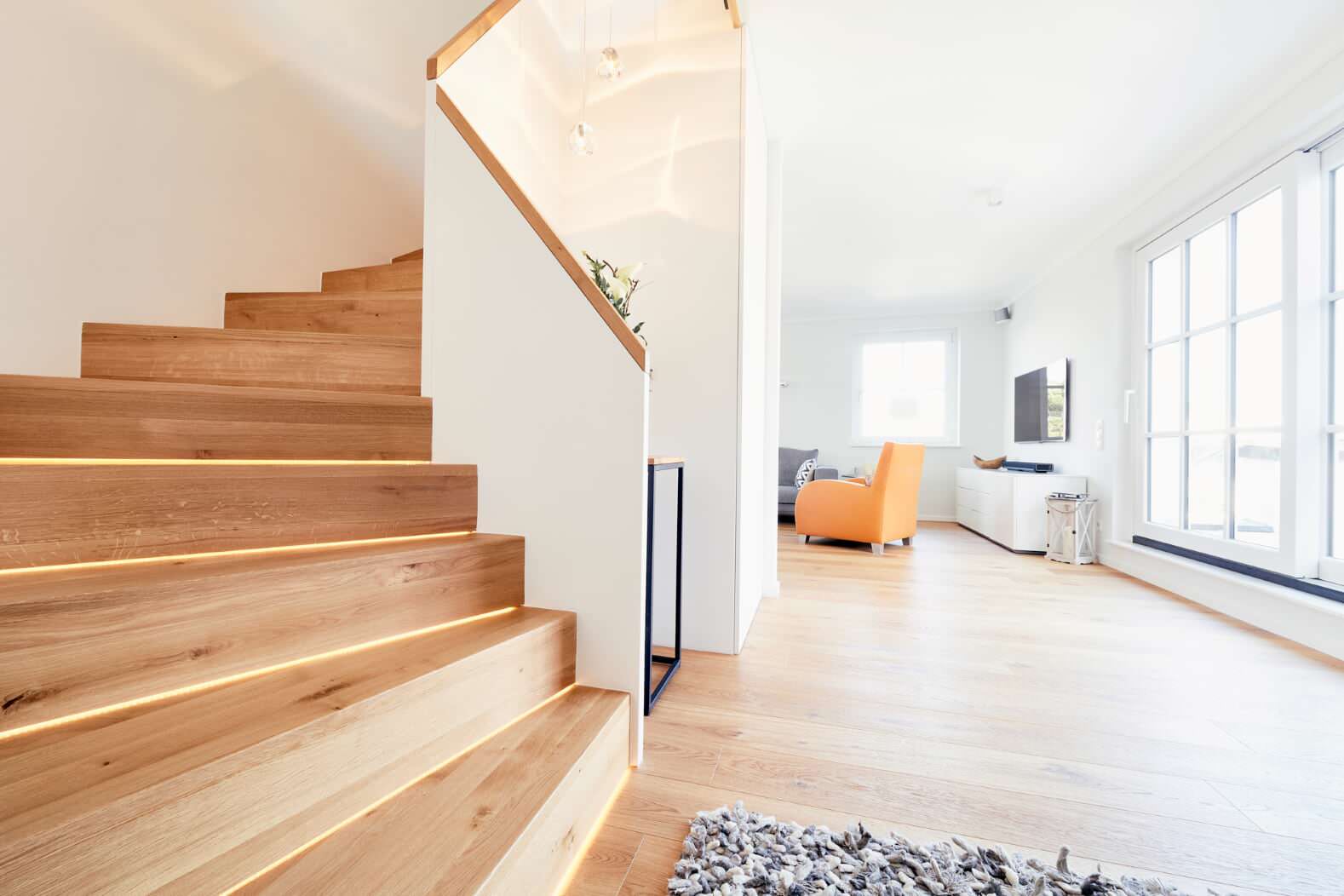 Лестница из натурального дуба