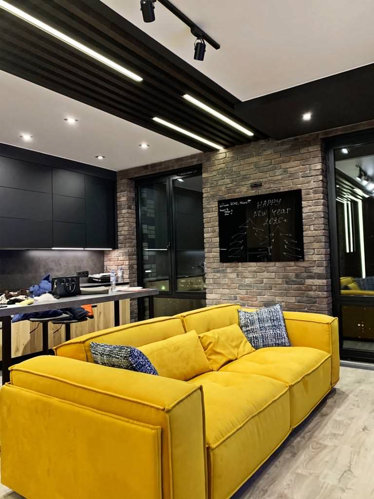 Квартира холостяка в стиле лофт