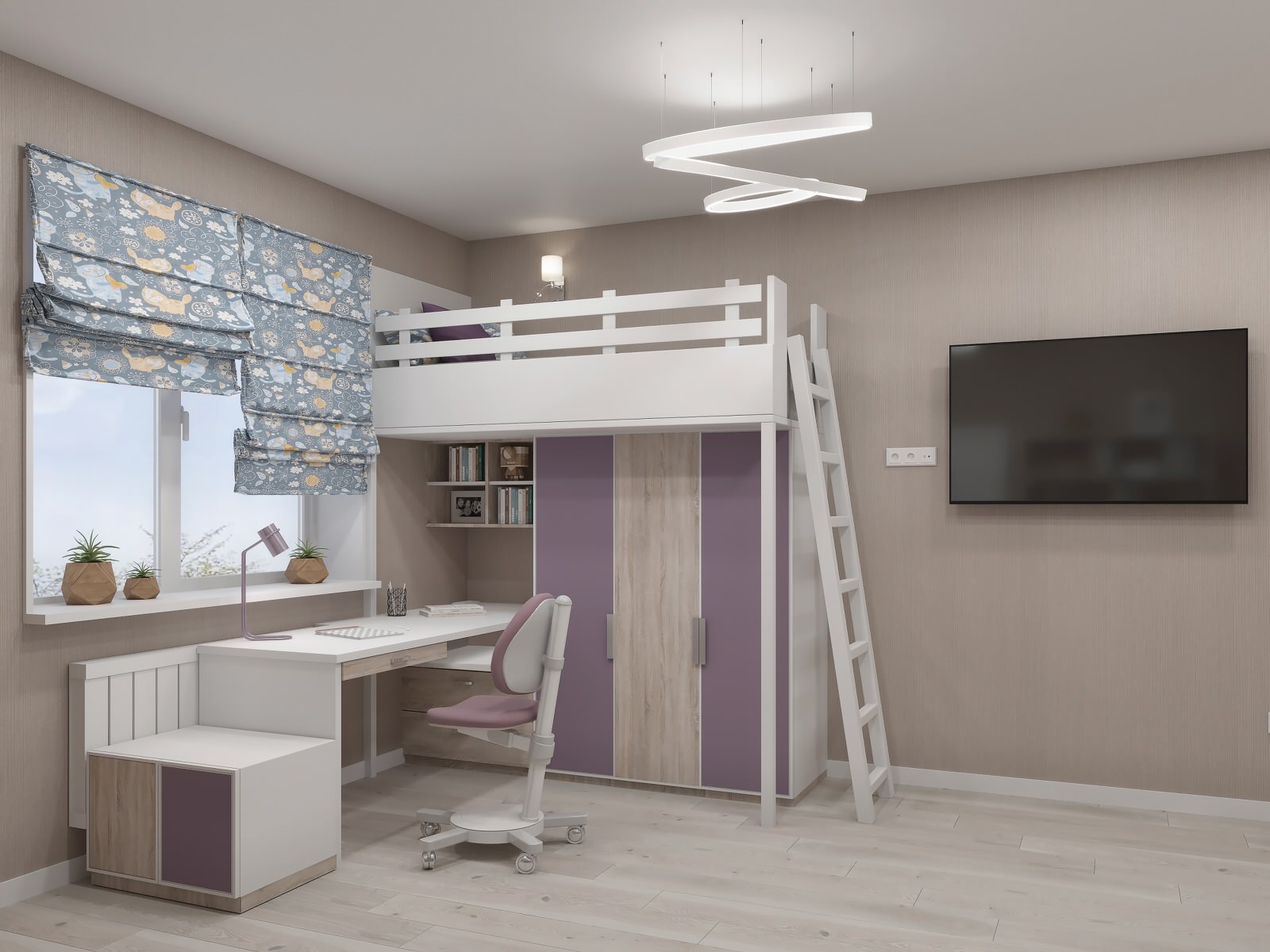 Детская для двух принцесс