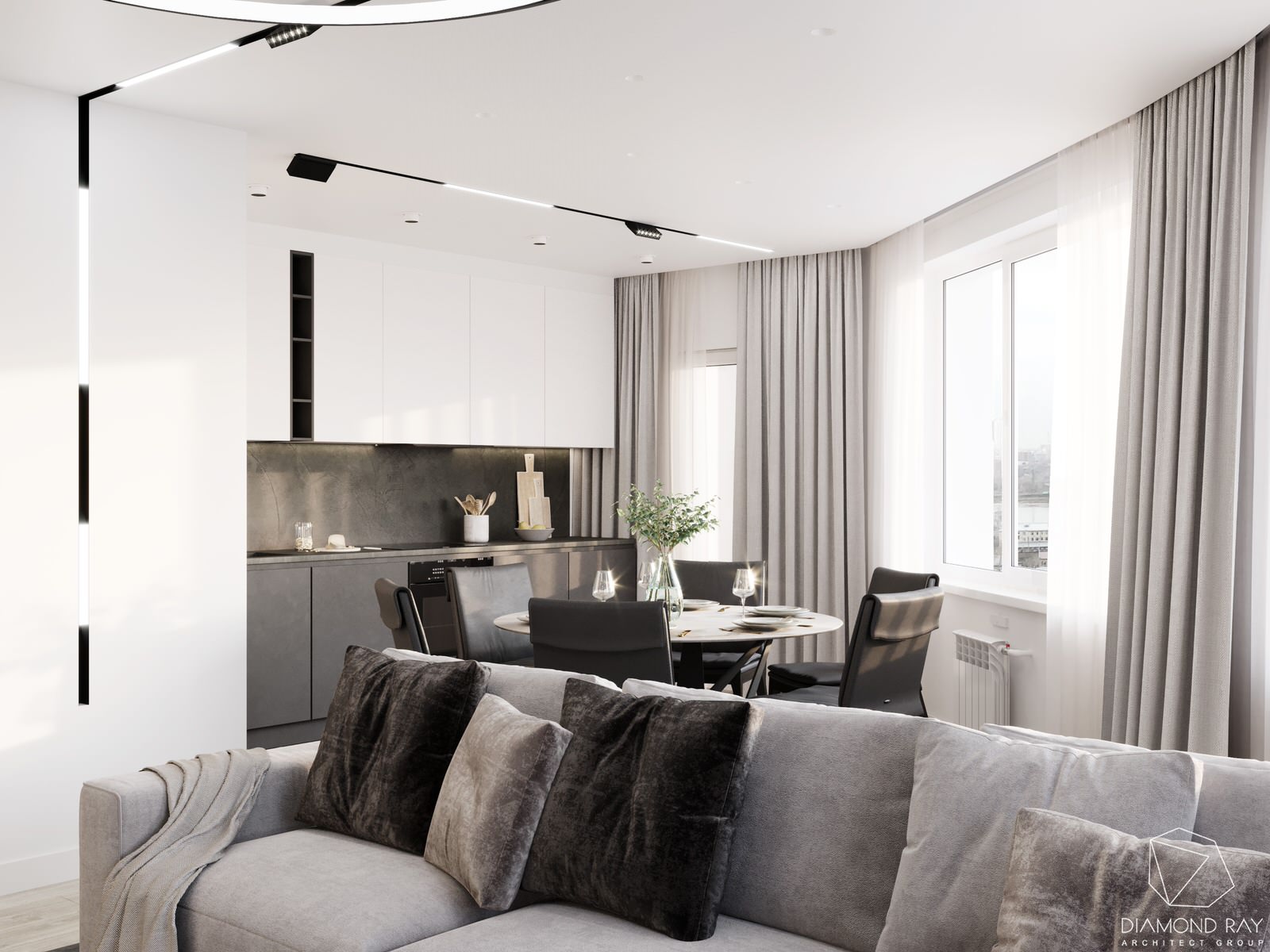 Интерьер квартиры в ЖК Флотилия 121 м^2