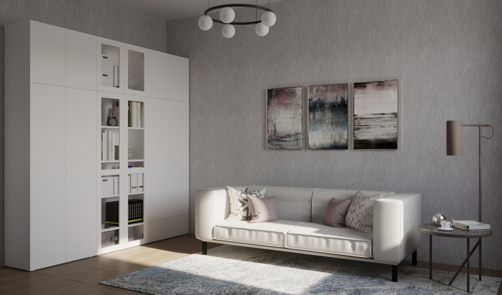 Обложка проекта: Гостиная в светлых тонах