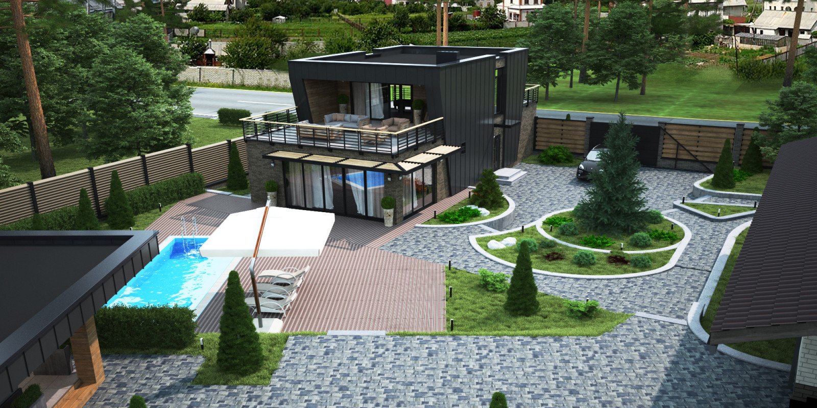 Дизайн проект благоустройства участка