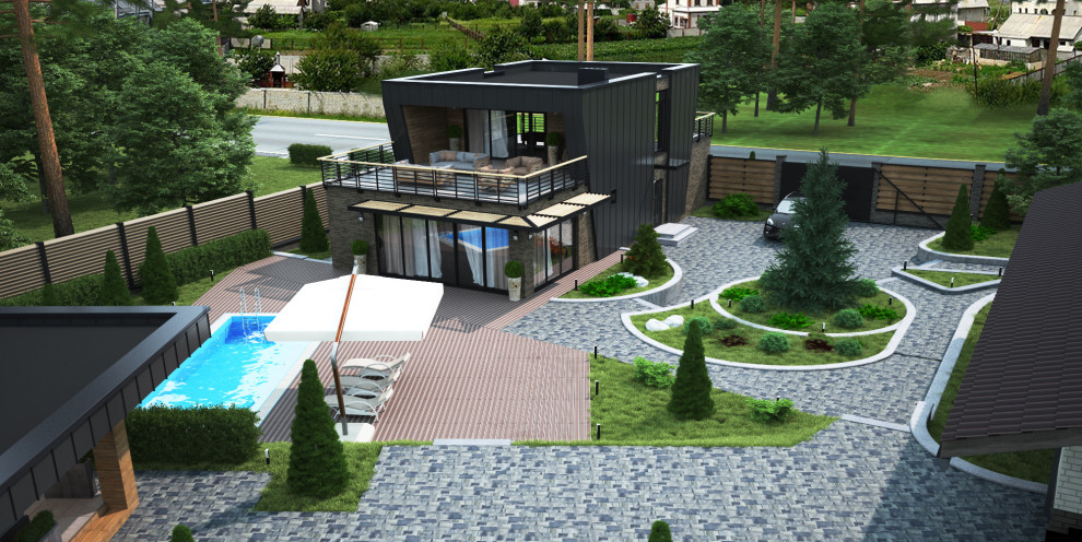 Дизайн проект благоустройства участка