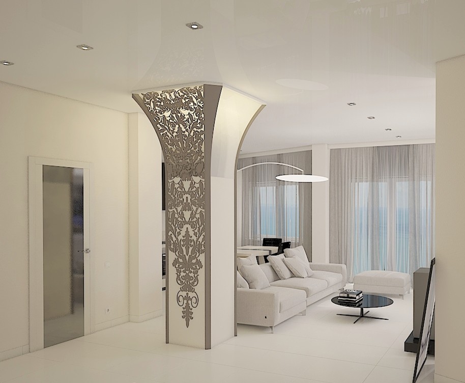 Обложка проекта: Когда украшением в квартире становиться колона